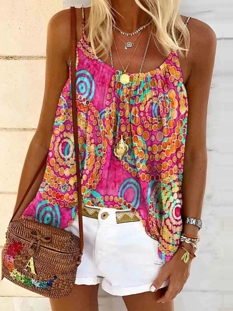 Pink Sleeveless Top