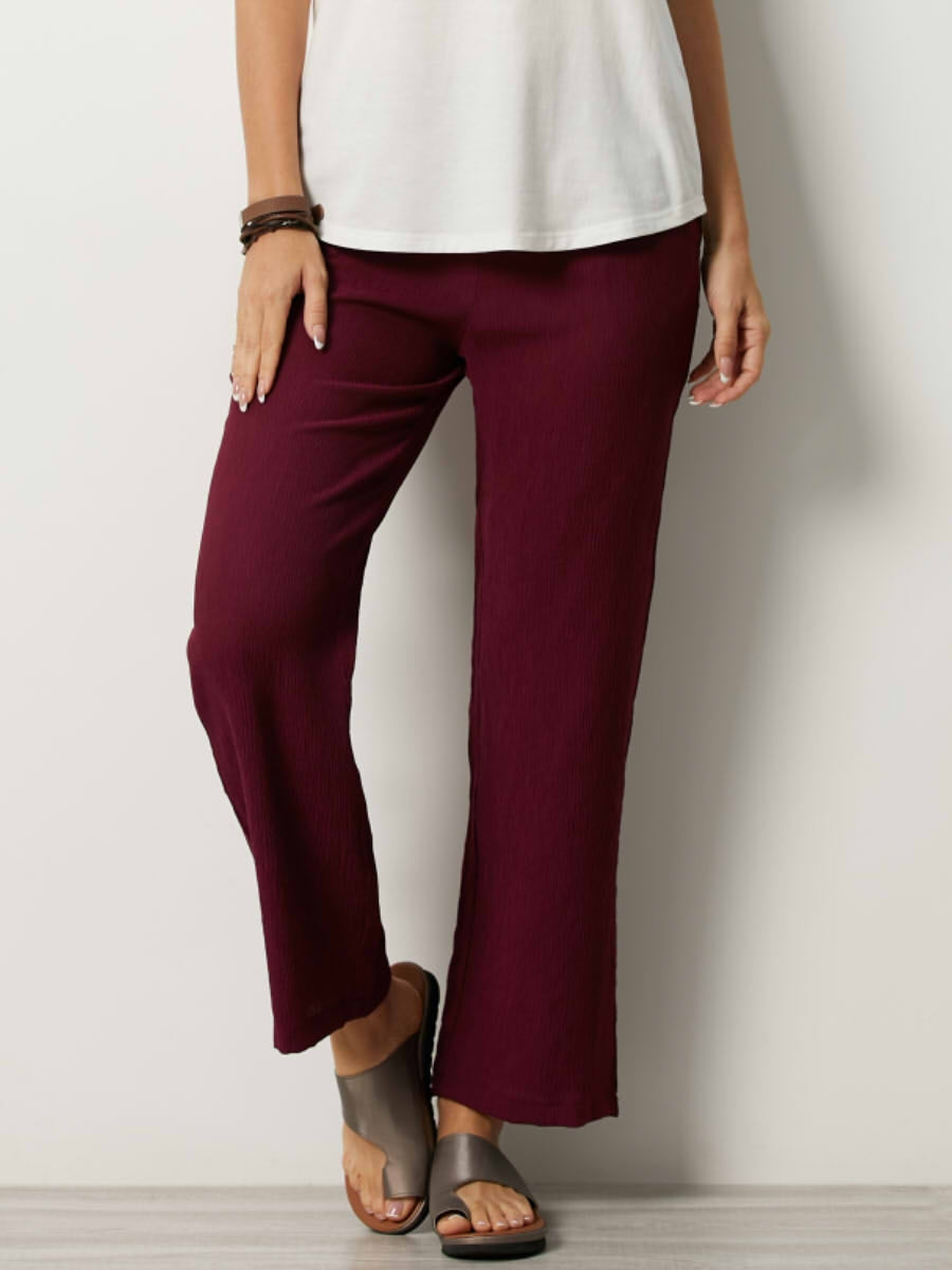 Summer Breeze Pull-On Crinkle Gauze Pants
