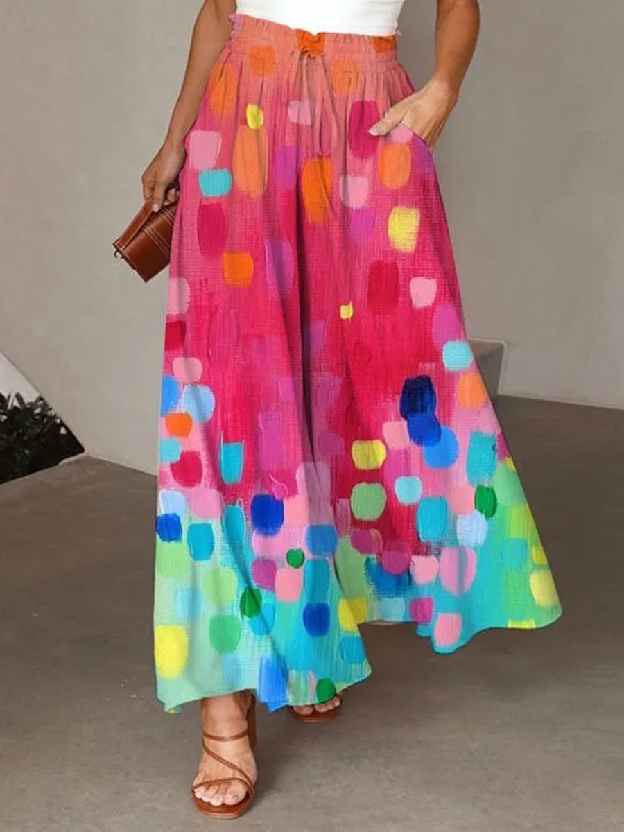 Color Block Loose Lounge Pants