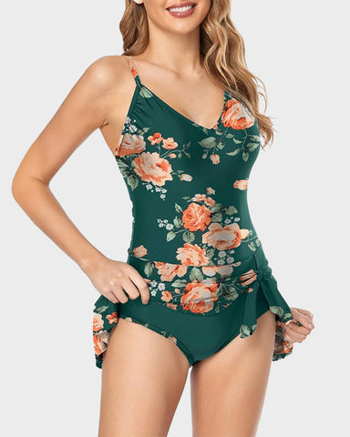 Women's Tummy Control Slim Fit One Piece Swimsuit