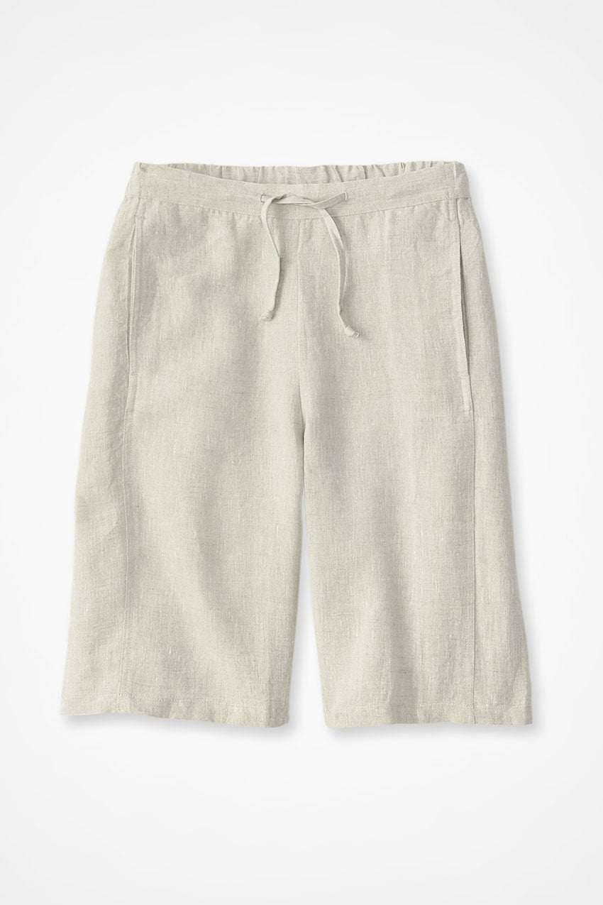 Solid Color Casual Shorts With Sashes
