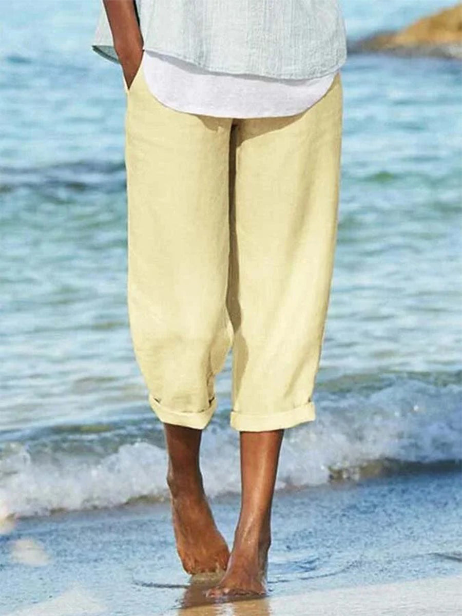 Women's Cotton Comfortable Casual Pants