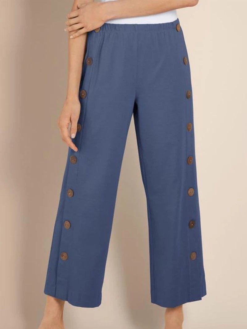 Women New Buttoned Pants