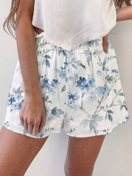 Casual Floral Printed Lossen Shorts